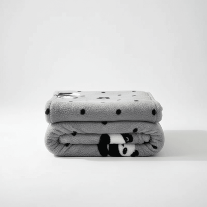 Checked Fleece Blanket - Bed & Sofa Classic Cosy Comfort