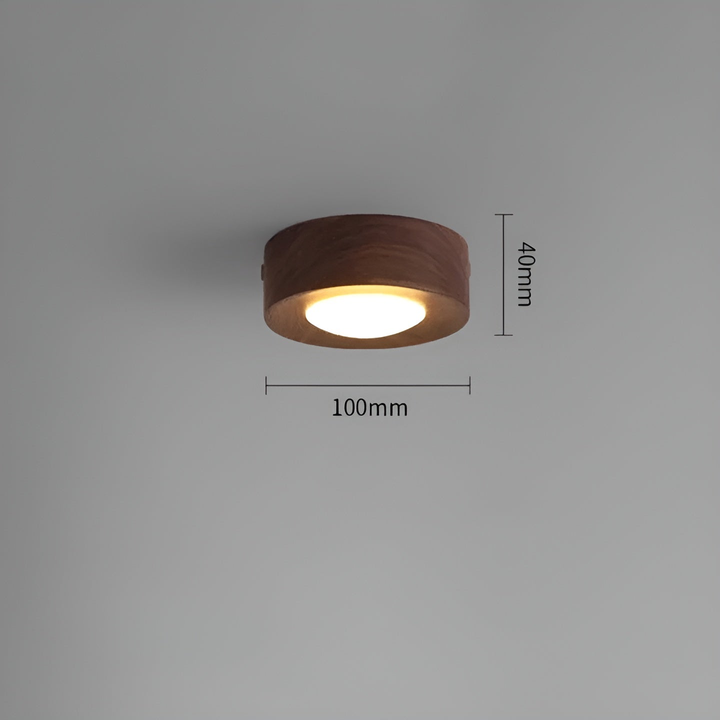 WoodCharm Plafonnier Bois Frêne Moderne | Couloir Chaud Tricolore ou Lumière Chaude