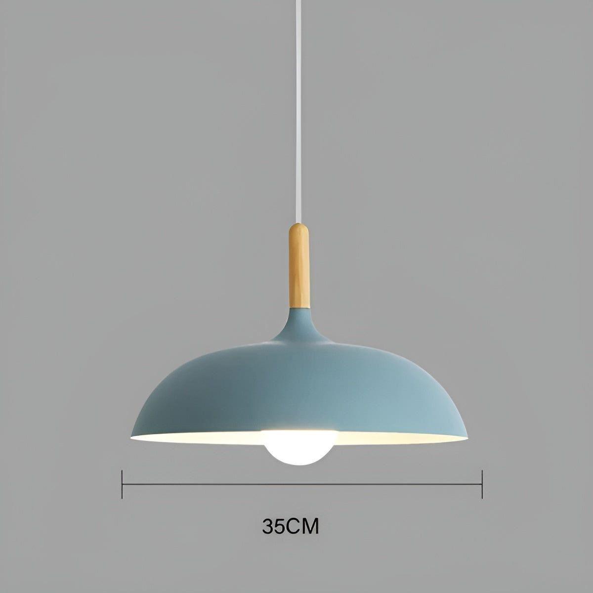 Suspension Chêne Scandinave Minimaliste | Noir Blanc Chaud pour Salon et Cuisine