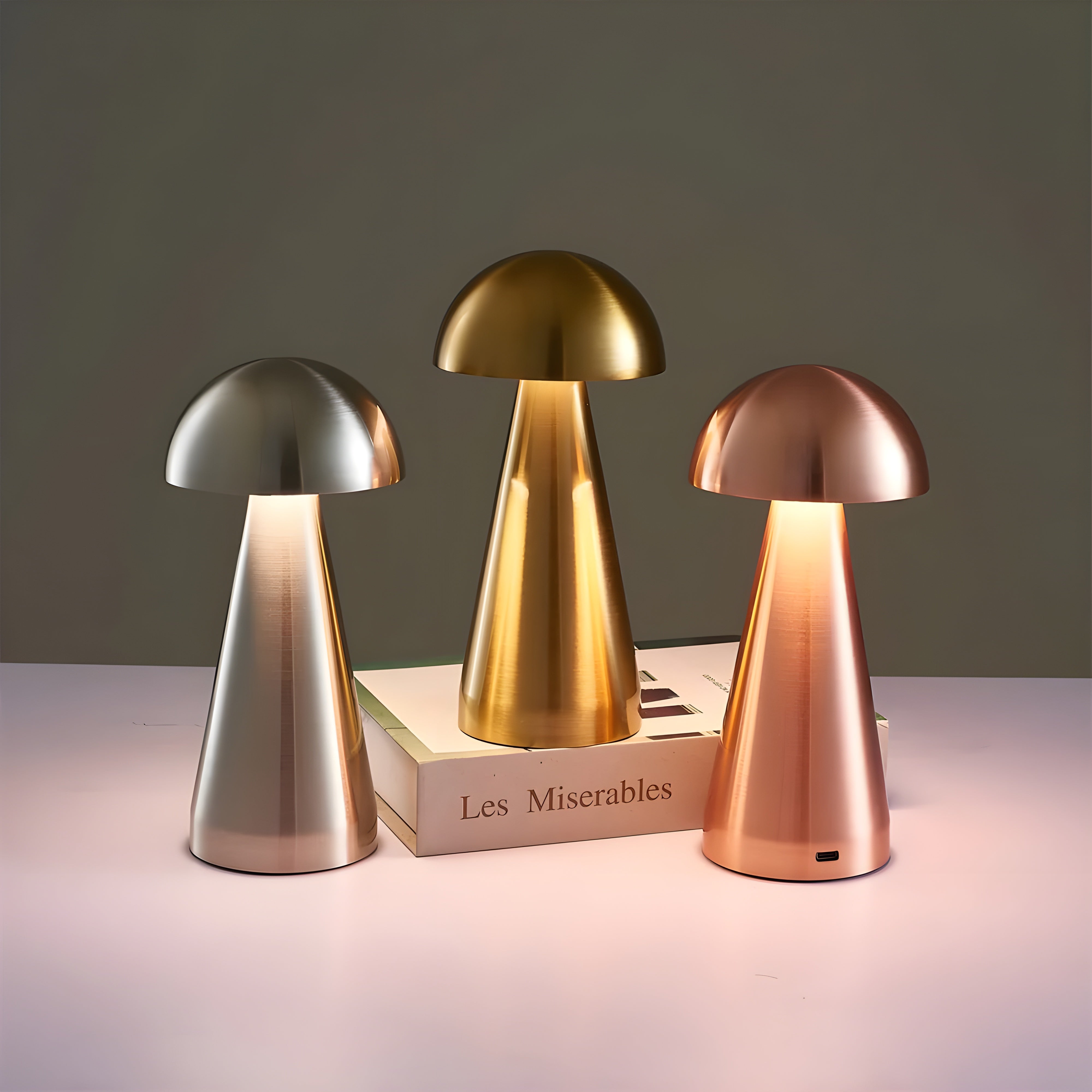 RadianceTouch Lampe Tactile Rechargeable Sans Fil | Or ou Argent Ambiance