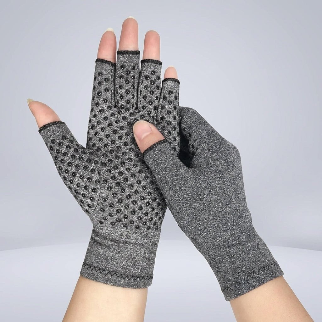 Fingerless Compression Gloves - Arthritis & Hand Pain Relief
