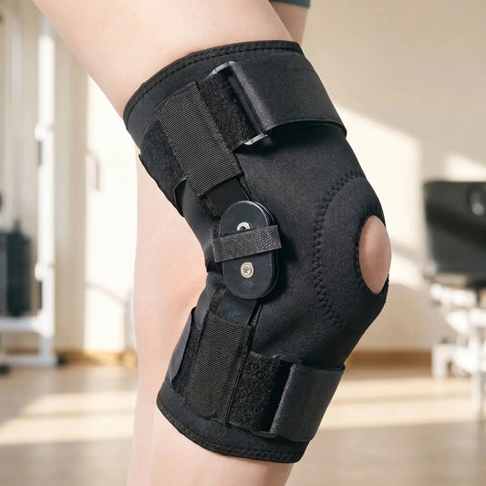 Articulated Knee Brace with Open Patella - Hinges Daily Sport Use