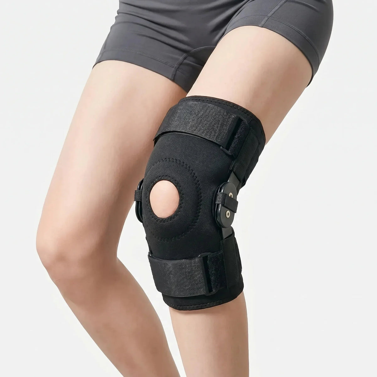 Articulated Knee Brace with Open Patella - Hinges Daily Sport Use