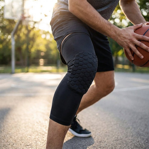 Honeycomb Padded Knee Pad - Basketball & Contact Sports