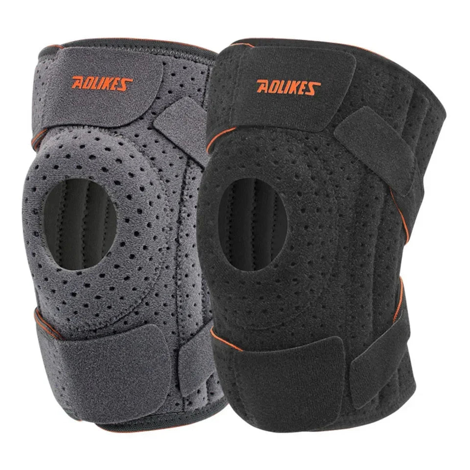 Open-Patella Knee Brace with Stabilizers - Structural Knee Support