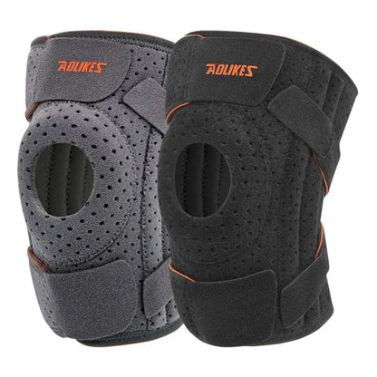 Open-Patella Knee Brace with Stabilizers - Structural Knee Support