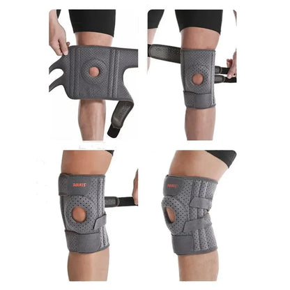 Open-Patella Knee Brace with Stabilizers - Structural Knee Support