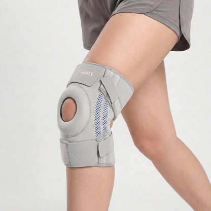 Open-Patella Knee Brace with Stabilizers - Structural Knee Support