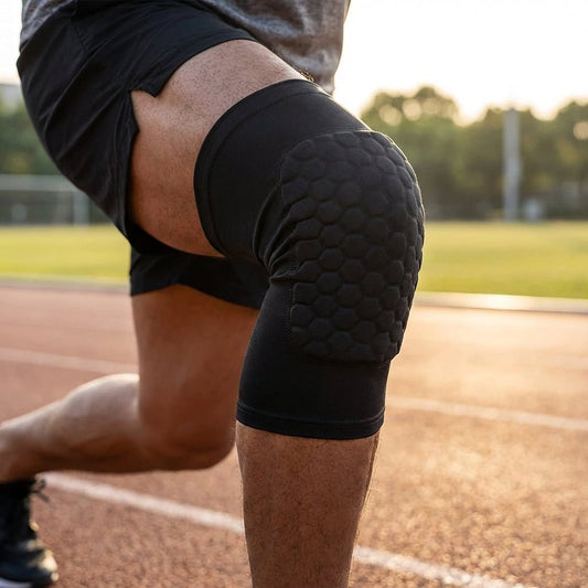 Hexagonal Compression Knee Pads - Padded & Impact-Absorbing Sport