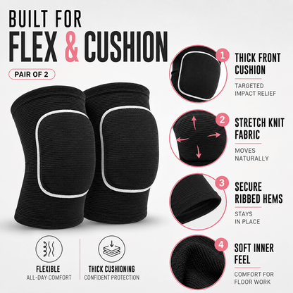 Women's Soft Knee Pads - Thick Sponge Dance & Volleyball