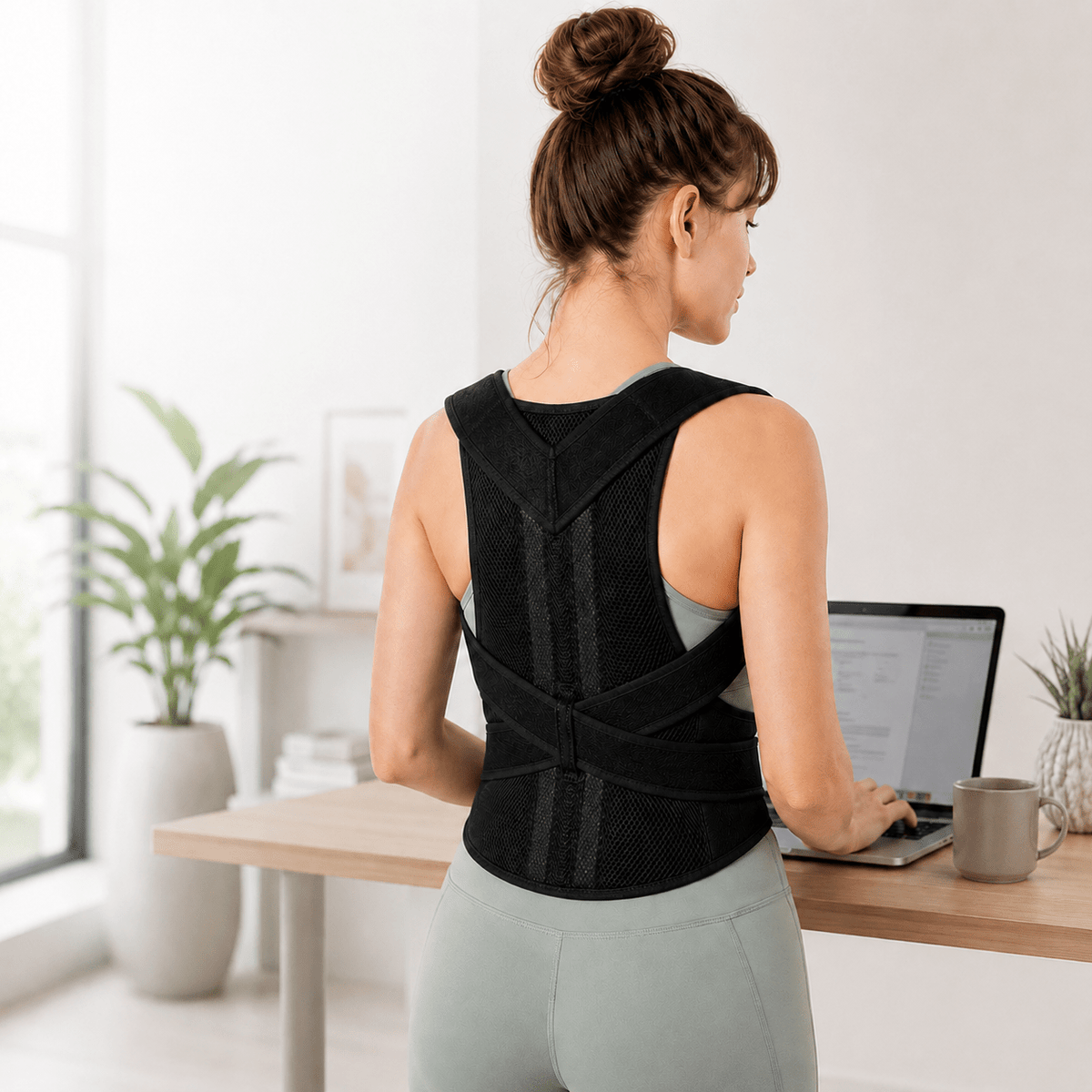 Lumbar Posture Support Vest - Adjustable Complete Back Relief