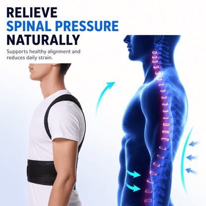 Lumbar Posture Support Vest - Adjustable Complete Back Relief
