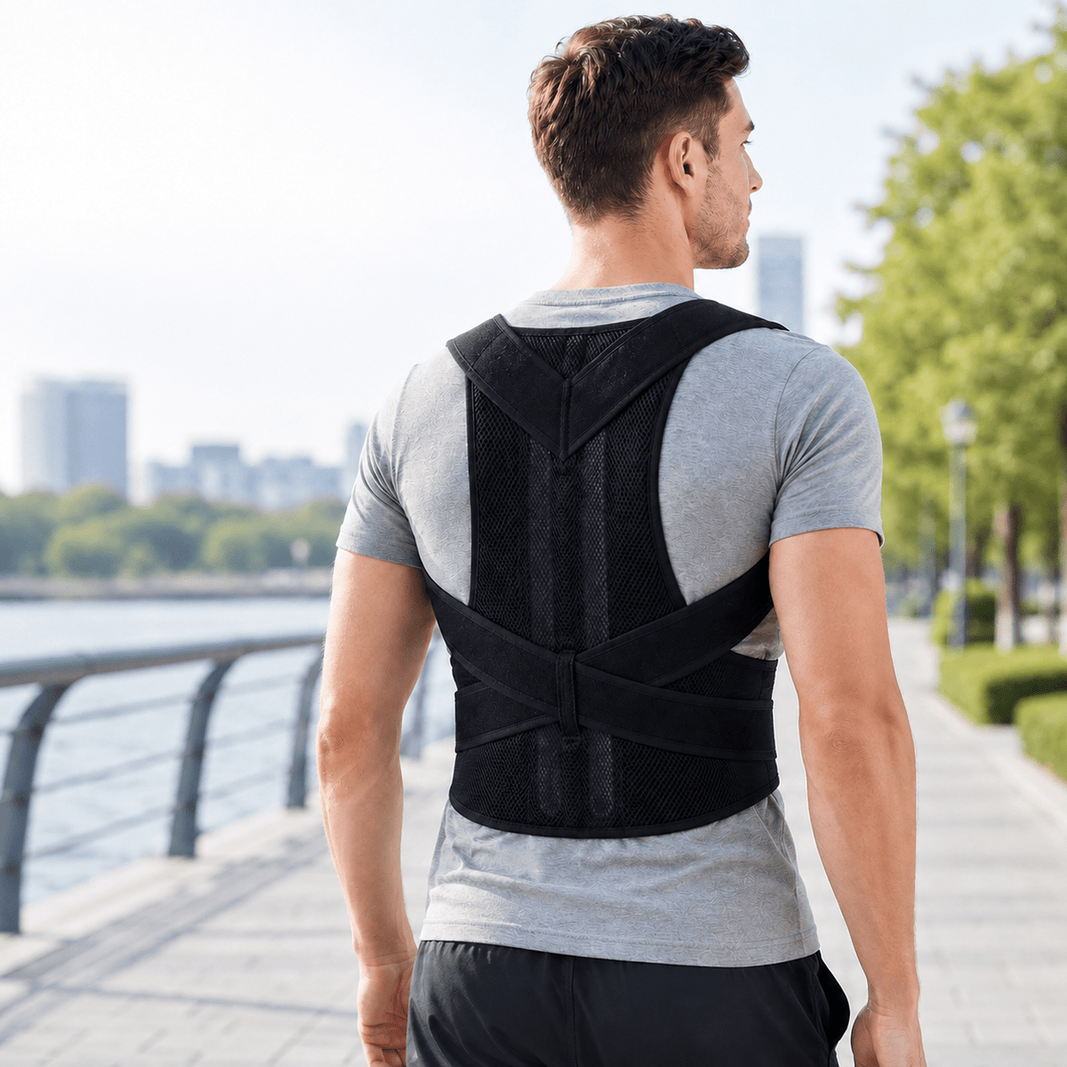 Lumbar Posture Support Vest - Adjustable Complete Back Relief