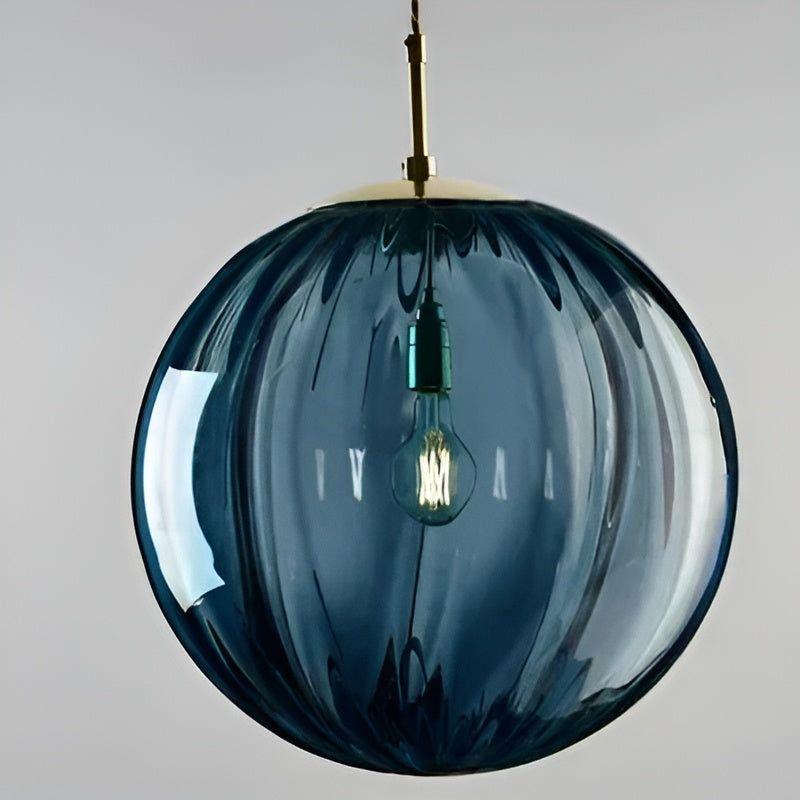 Suspension Globe Verre Fumé Nordic Élégant | 15cm Gris Salon Chic