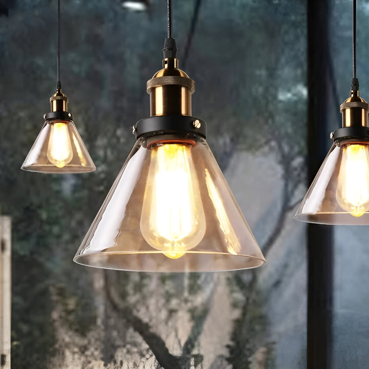 Suspension Verre Antique Vintage Ambre | Style A Nostalgique et Chaleureux