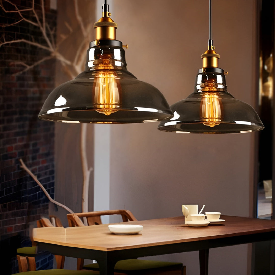 Suspension Verre Antique Vintage Ambre | Style A Nostalgique et Chaleureux