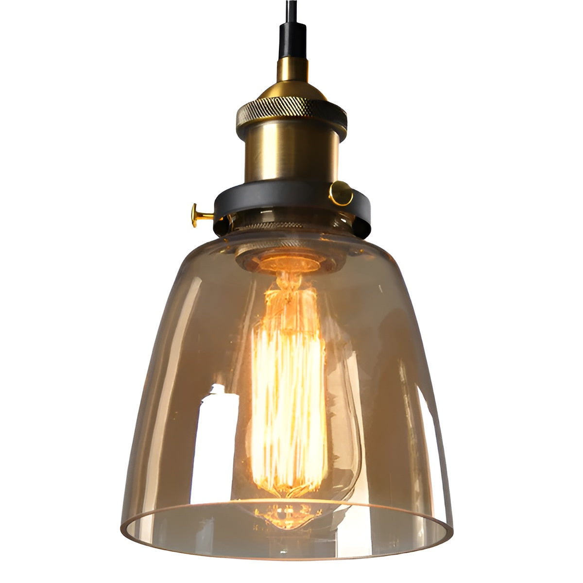 Suspension Verre Antique Vintage Ambre | Style A Nostalgique et Chaleureux