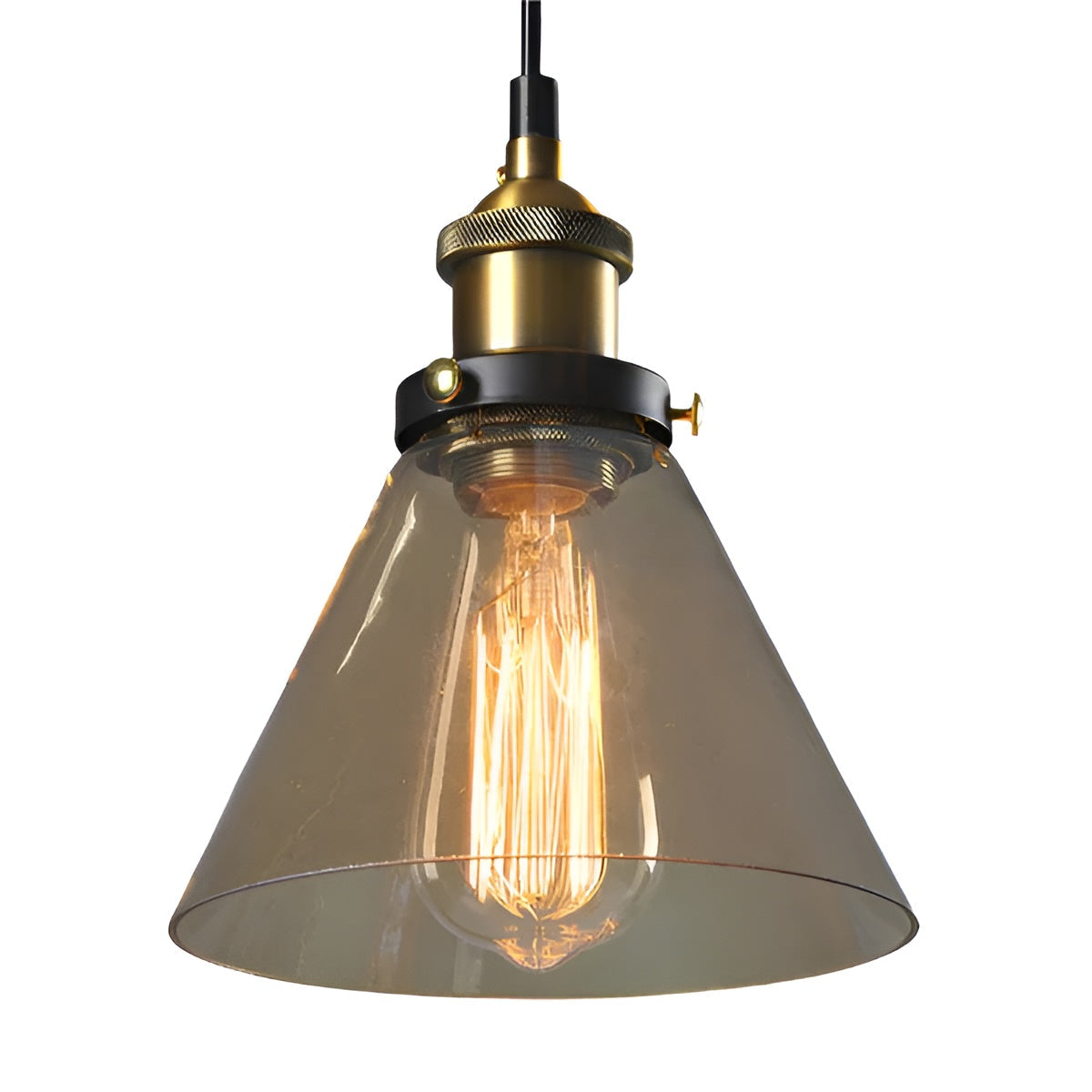 Suspension Verre Antique Vintage Ambre | Style A Nostalgique et Chaleureux