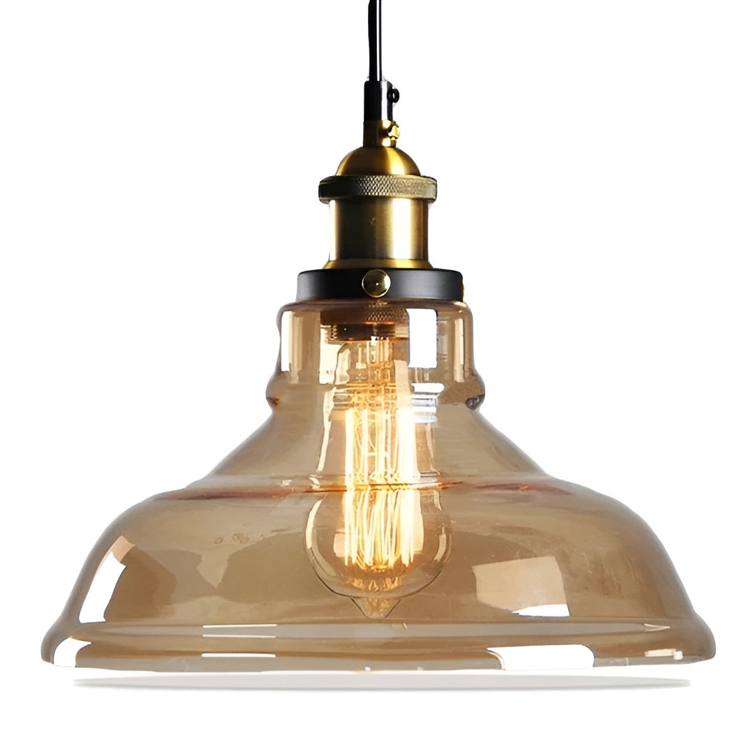 Suspension Verre Antique Vintage Ambre | Style A Nostalgique et Chaleureux