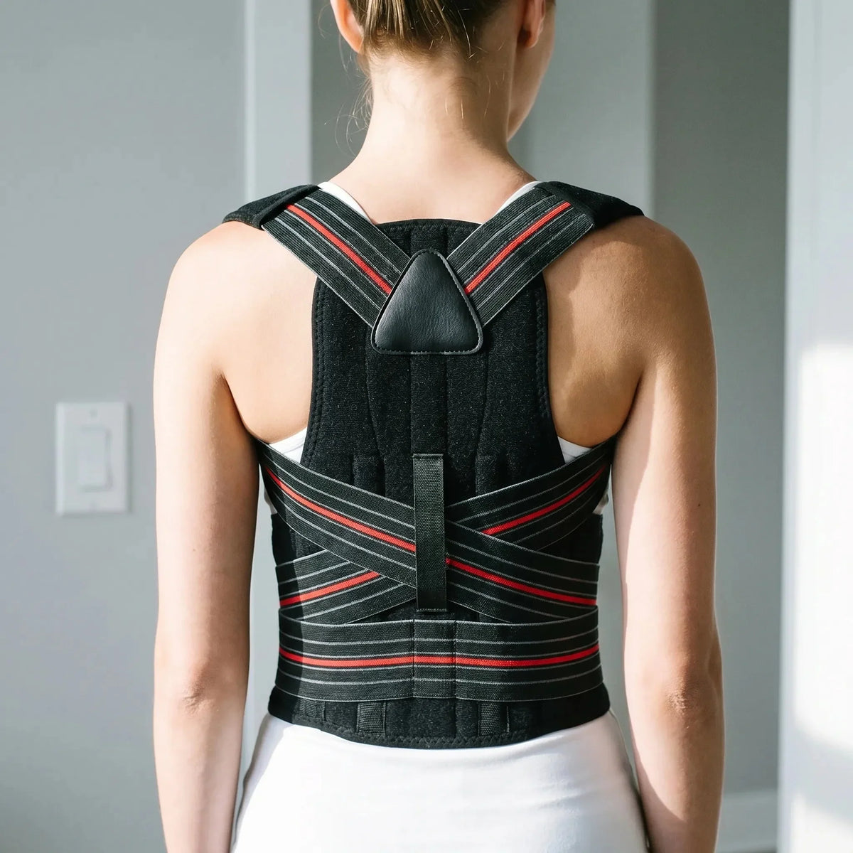 Rigid Mesh Shoulder & Back Harness - Office & Driving Breathable