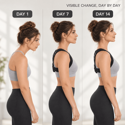 Back Support Harness - Padded Shoulders Light Office & Daily