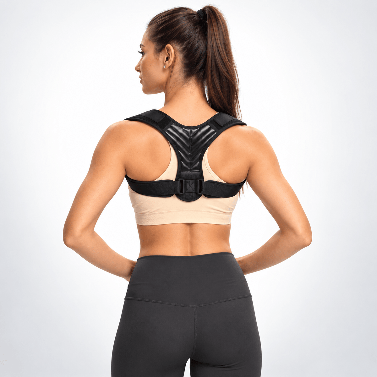 Back Support Harness - Padded Shoulders Light Office & Daily