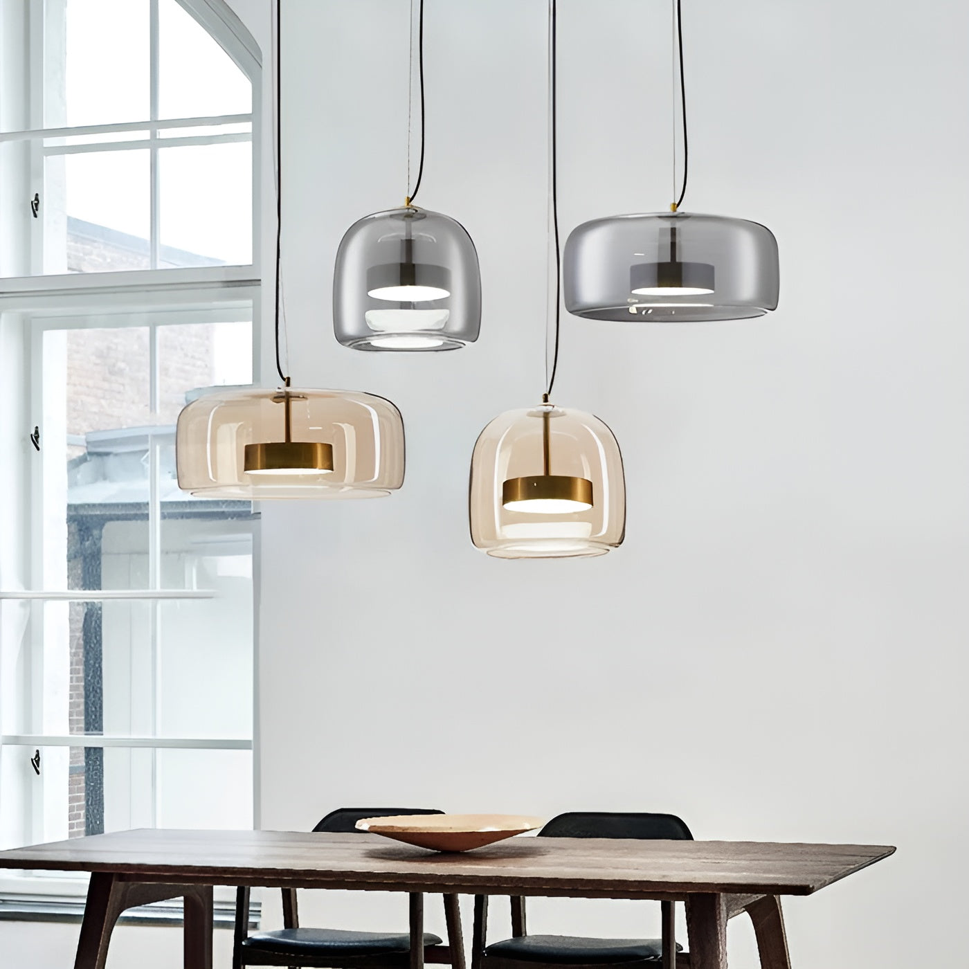 Suspension Verre Intemporelle | Décoration Élégante Salon et Salle à Manger