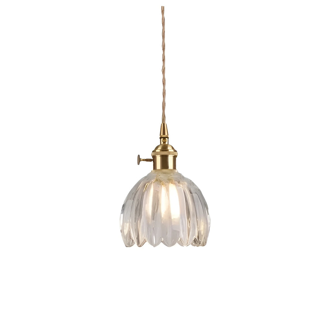 Suspension Verre Fleurs Japonais | Design Cosy pour Ambiance Chaleureuse