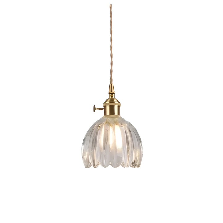 Suspension Verre Fleurs Japonais | Design Cosy pour Ambiance Chaleureuse