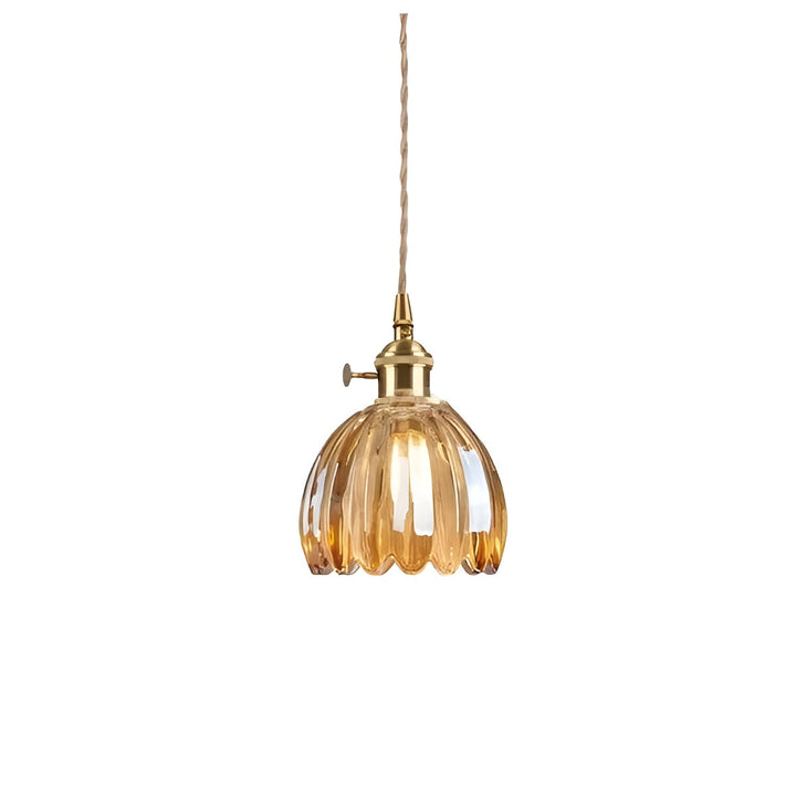 Suspension Verre Fleurs Japonais | Design Cosy pour Ambiance Chaleureuse