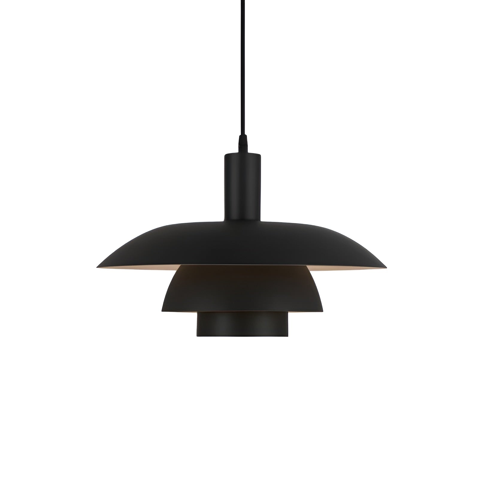Suspension Design Danois Épurée | Noir 29cm pour Salle à Manger et Salon