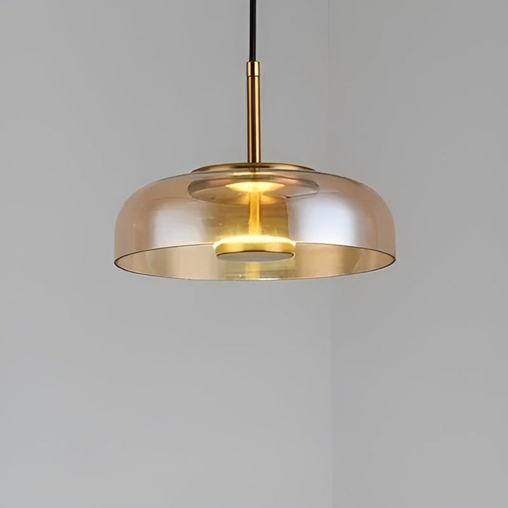 Suspension Verre LED Élégante | Salle à Manger Chambre et Salon Lumière Chaude