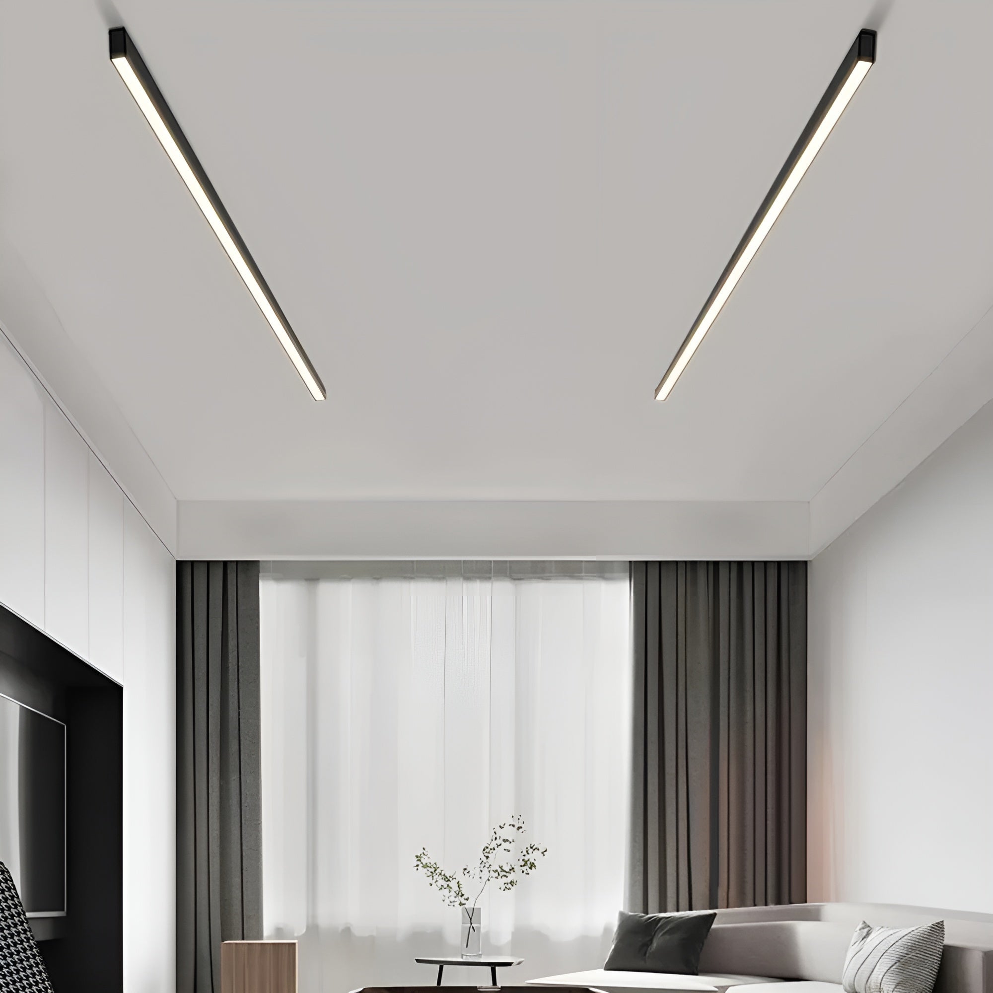 Applique Linéaire LED Anti-Éblouissement | Plafond ou Mur Moderne 60cm 12W