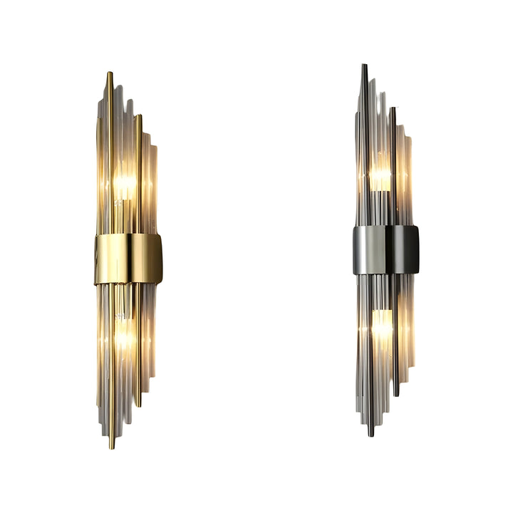 Applique Effet Cristal Accent Doré Élégant | 35cm Or Lumière Décorative