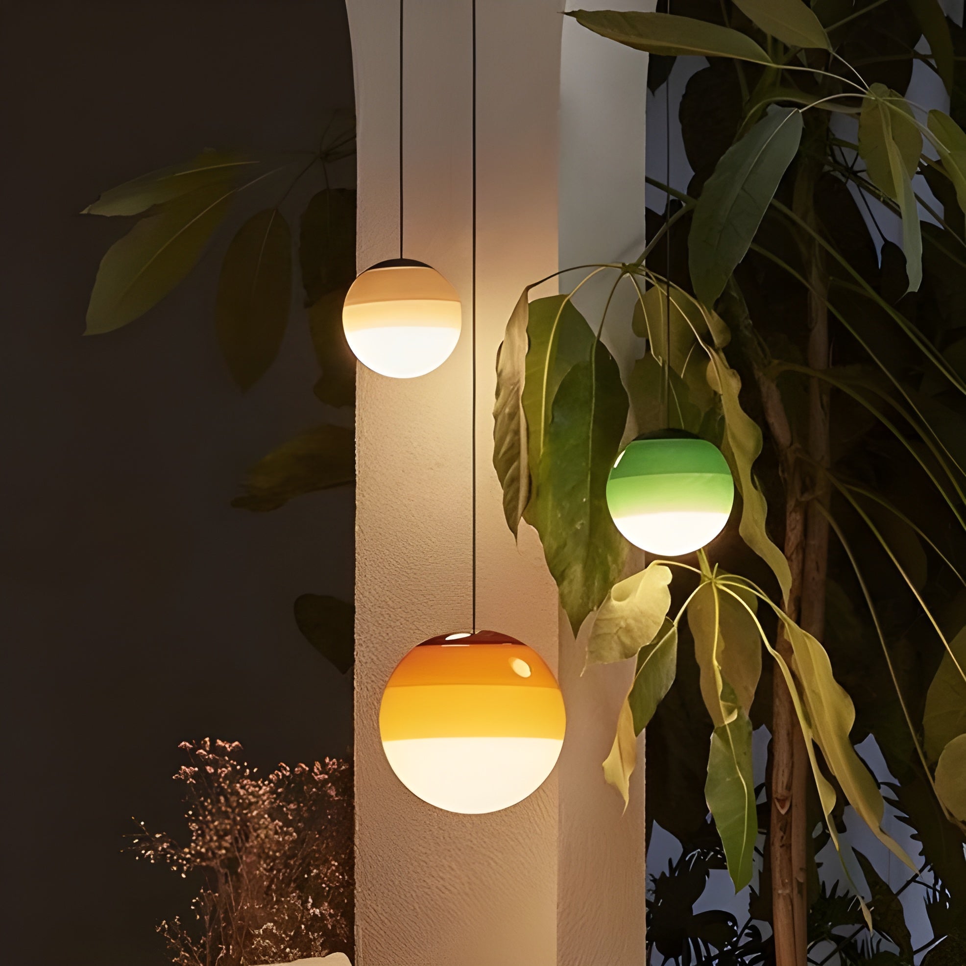 LumiOrb Suspension Ballon Créative LED Ambiance | Bleu D15 ou D20cm Féerique