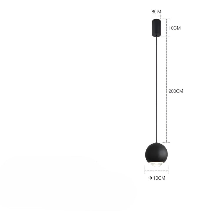 Suspension LED Scandinave | Idéale Chambre Cuisine et Bureau Blanc 200cm Câble