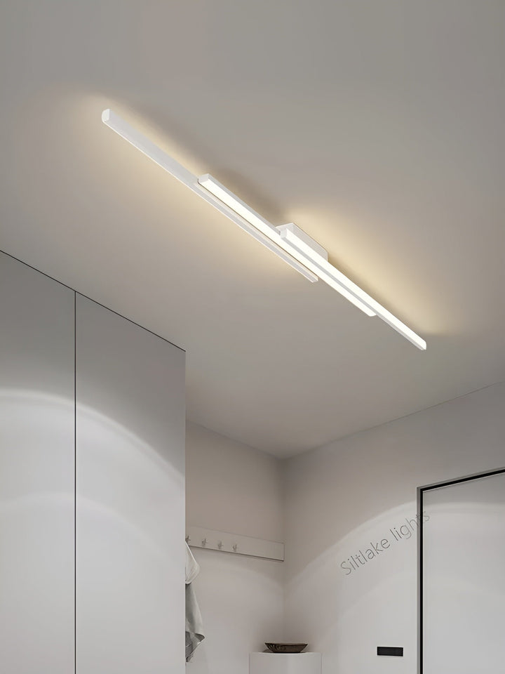 Plafonnier LED Long et Fin | Couloir Escalier et Chambre Blanc Chaud Élégant