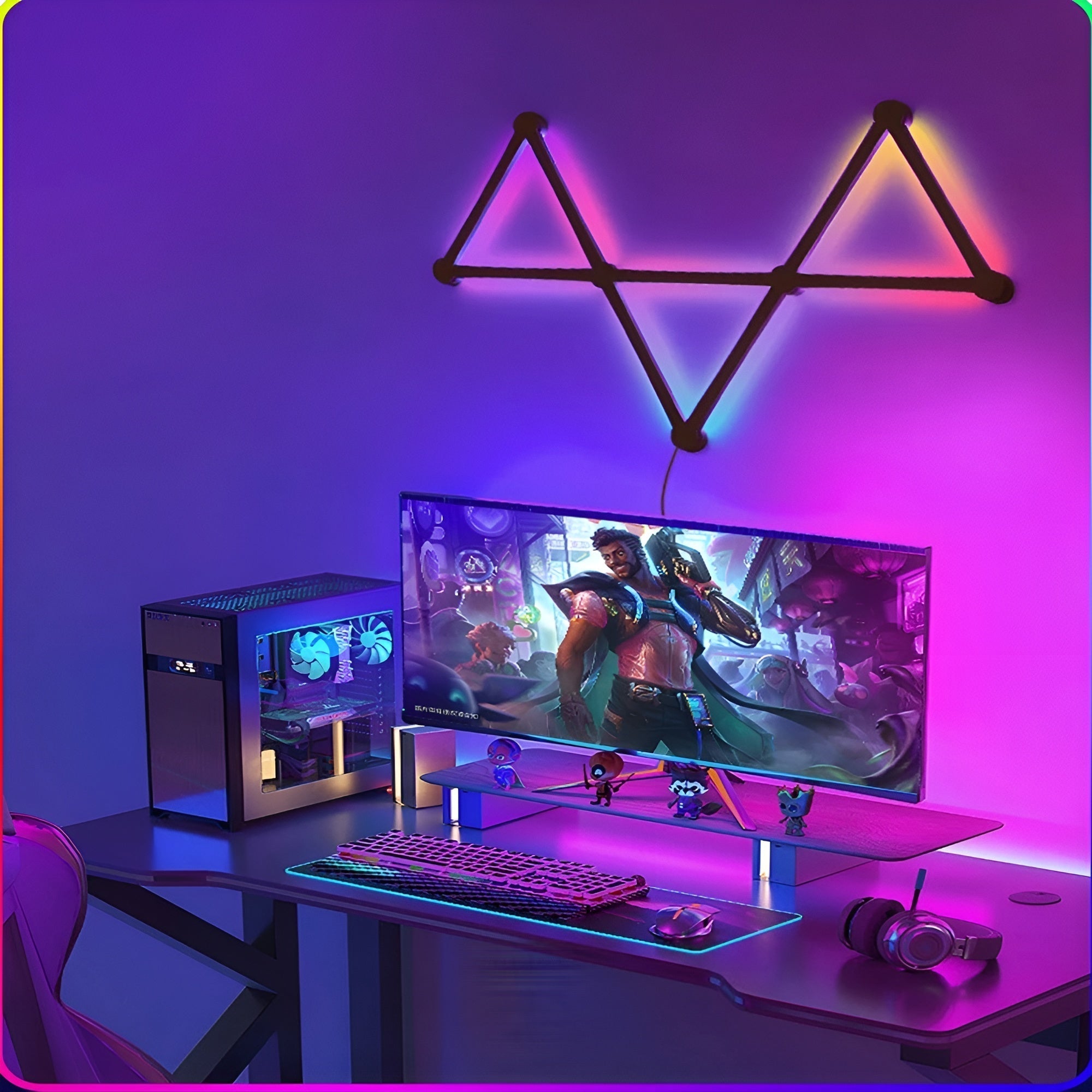Applique RGB Intelligente Musique | Gaming TV et Chambre Changement Couleur
