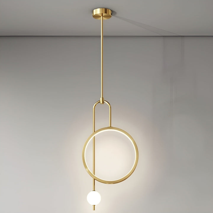 SereniRing Plafonnier Anneau LED Moderne | Éclairage Circulaire Élégant Or ou Noir