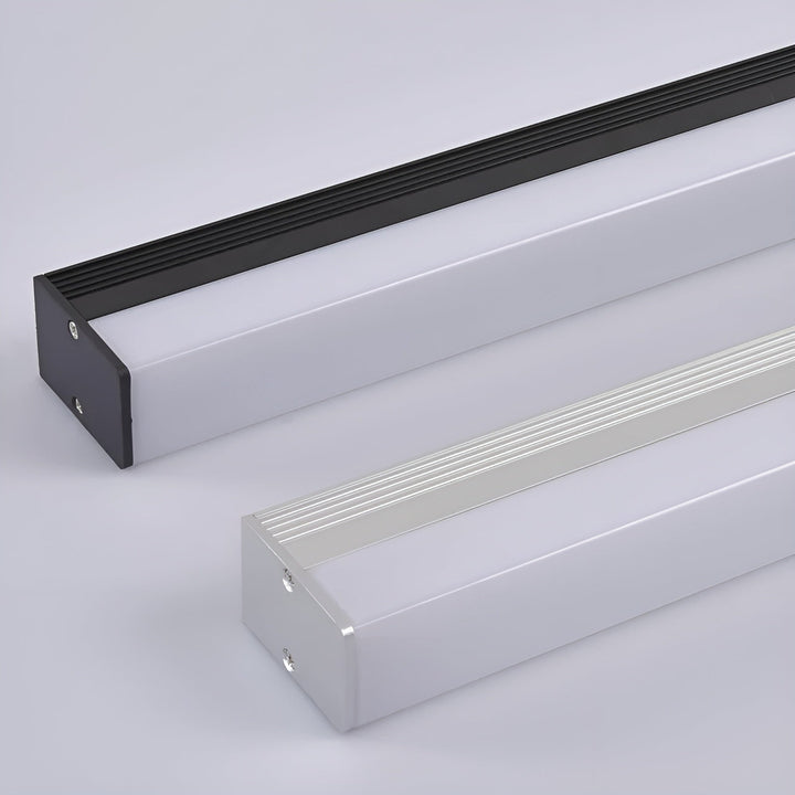 Miroir LED Long Très Lumineux | Éclairage Salle de Bain Stylé Noir 30cm