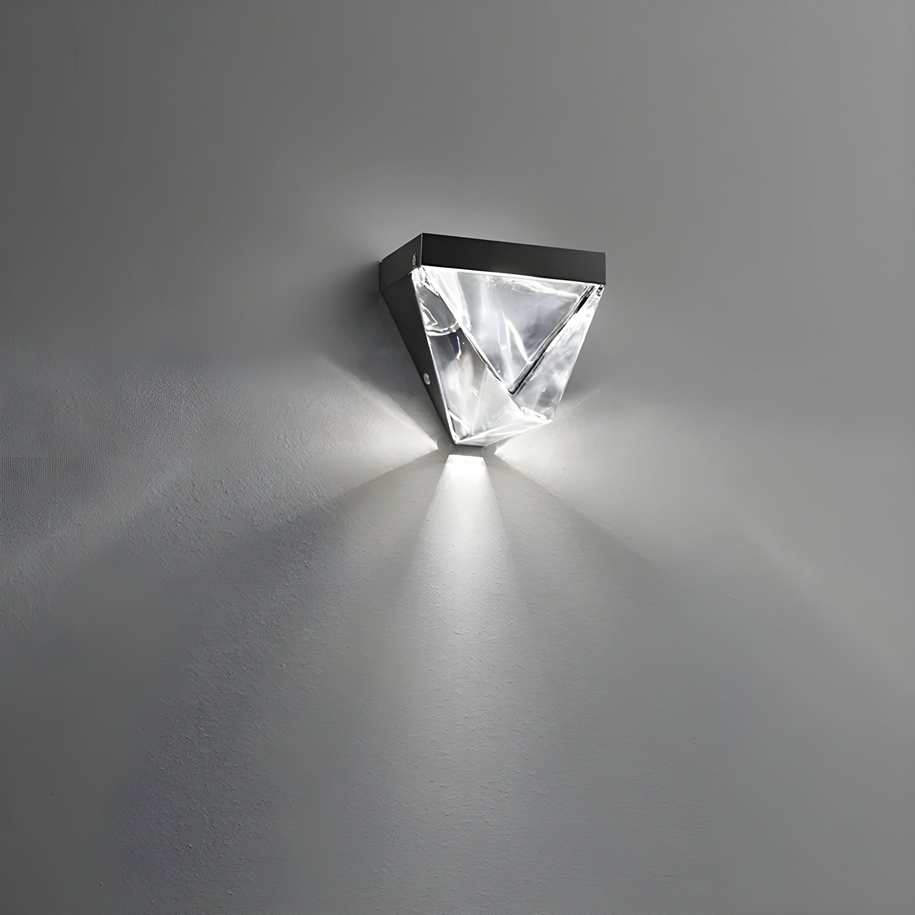 LumiCrystal Plafonnier Cristal Minimaliste | LED Couloir et Entrée Élégante