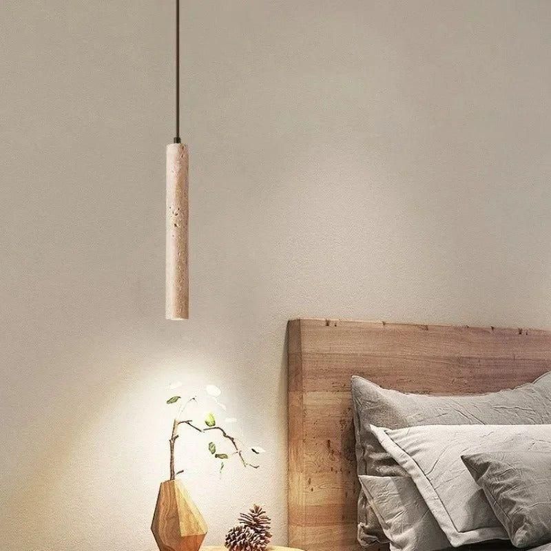 Radiance Lustre Travertin Wabi-Sabi Minimaliste | 1 ou 3 Têtes LED 3000K