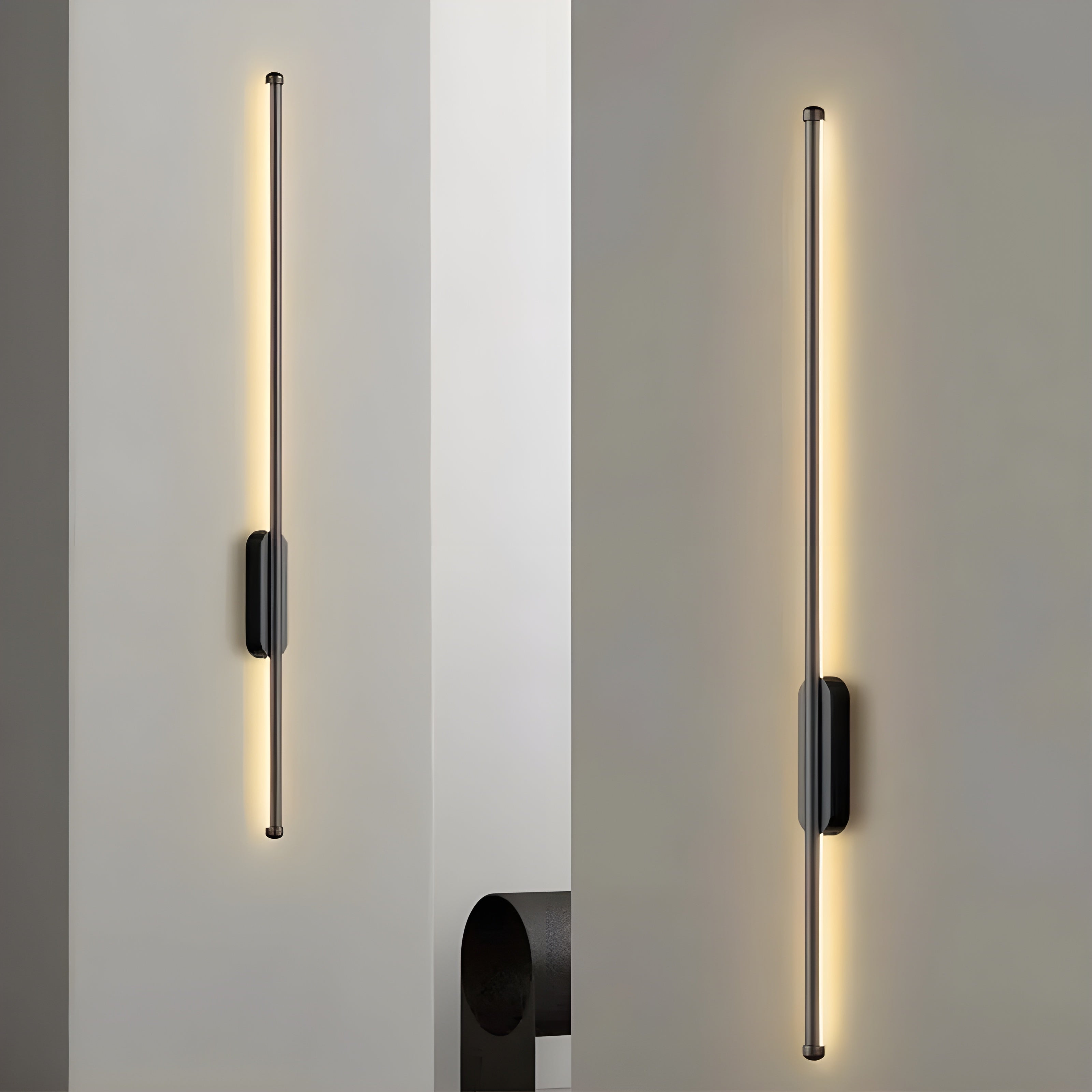 VillaBeam Applique Linéaire Moderne Élégante | Lumière Chaude ou Froide Noir