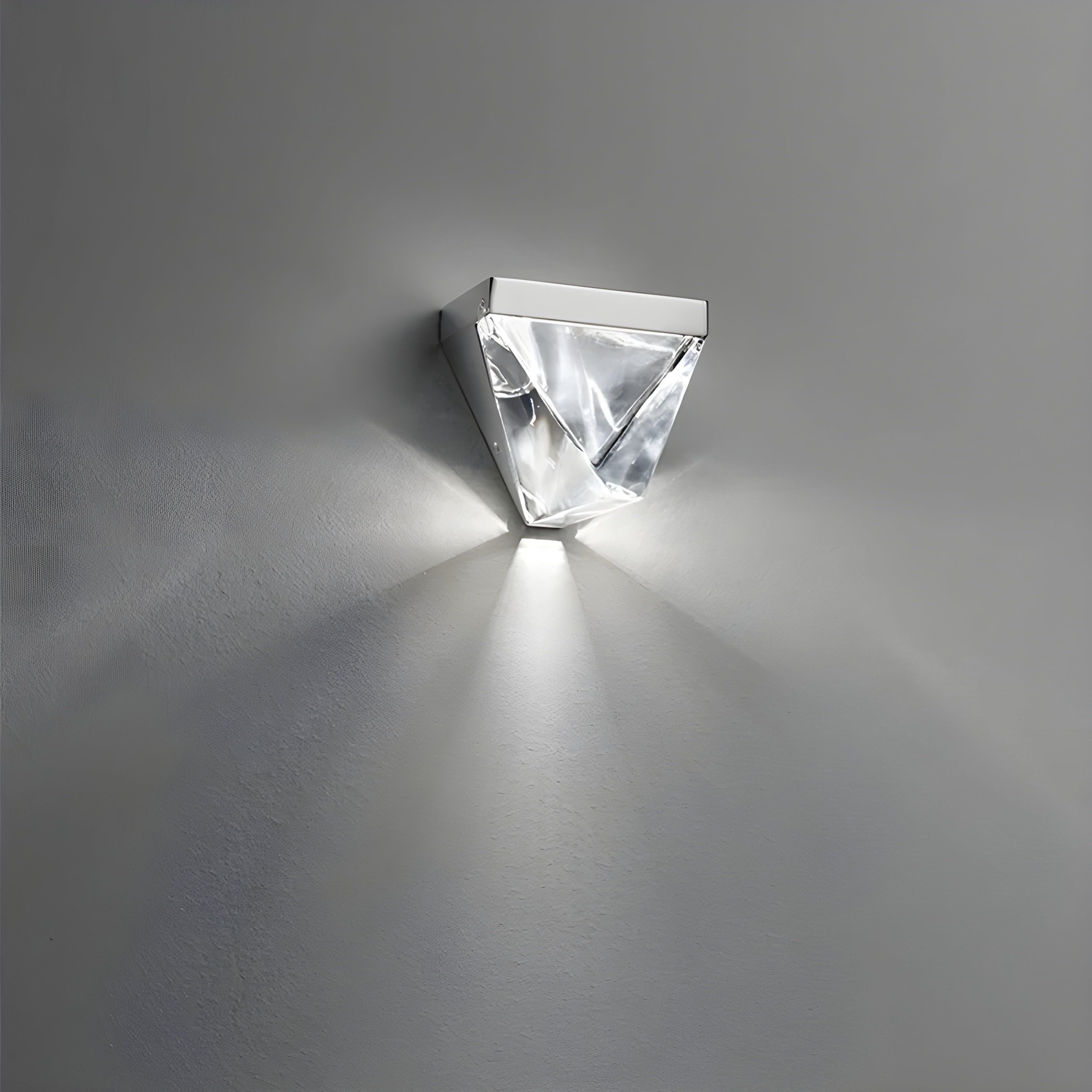 LumiCrystal Plafonnier Cristal Minimaliste | LED Couloir et Entrée Élégante
