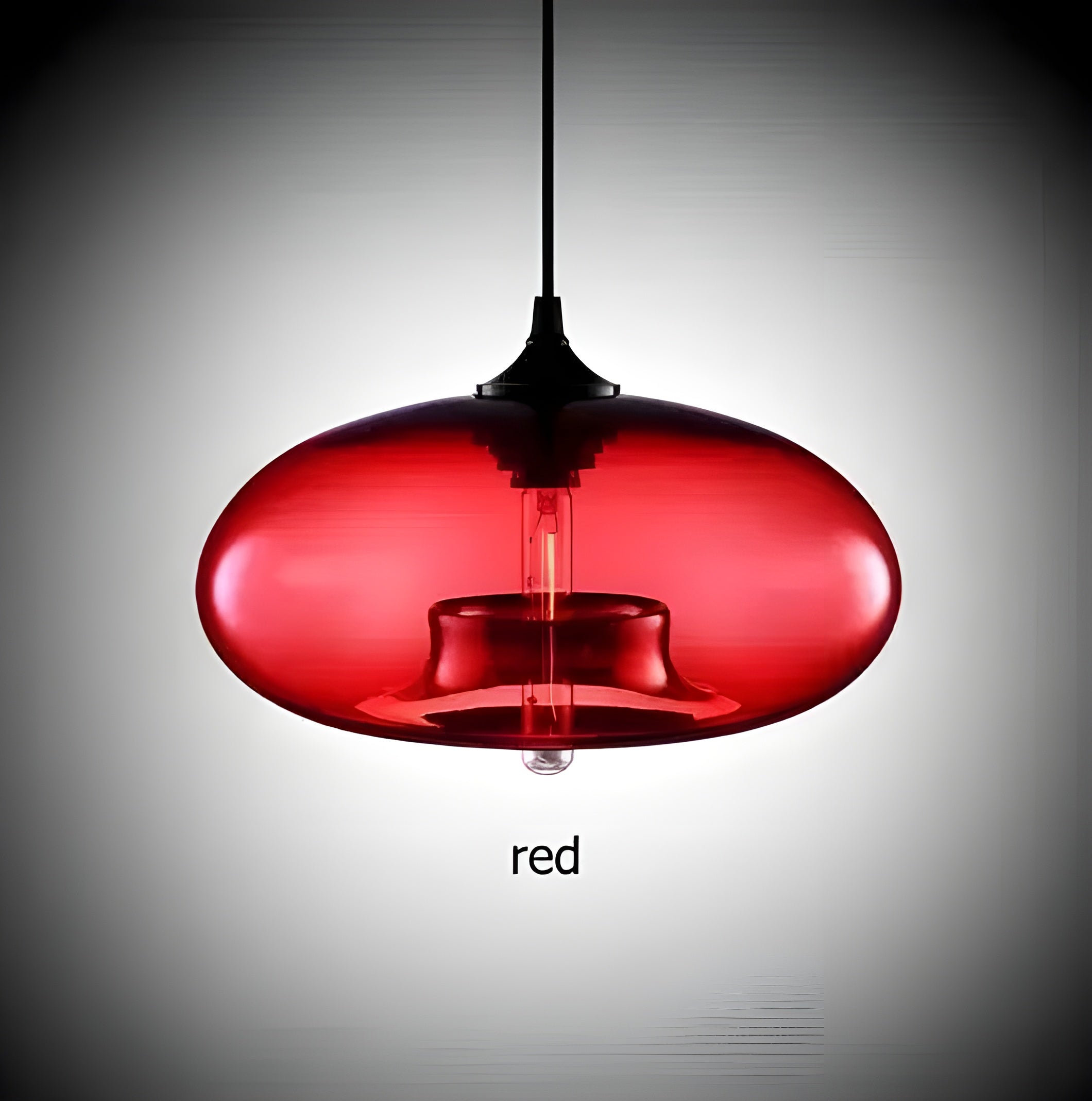 Suspension Verre Coloré Nordic Ambiance Salon | Rouge Lumière Chaleureuse