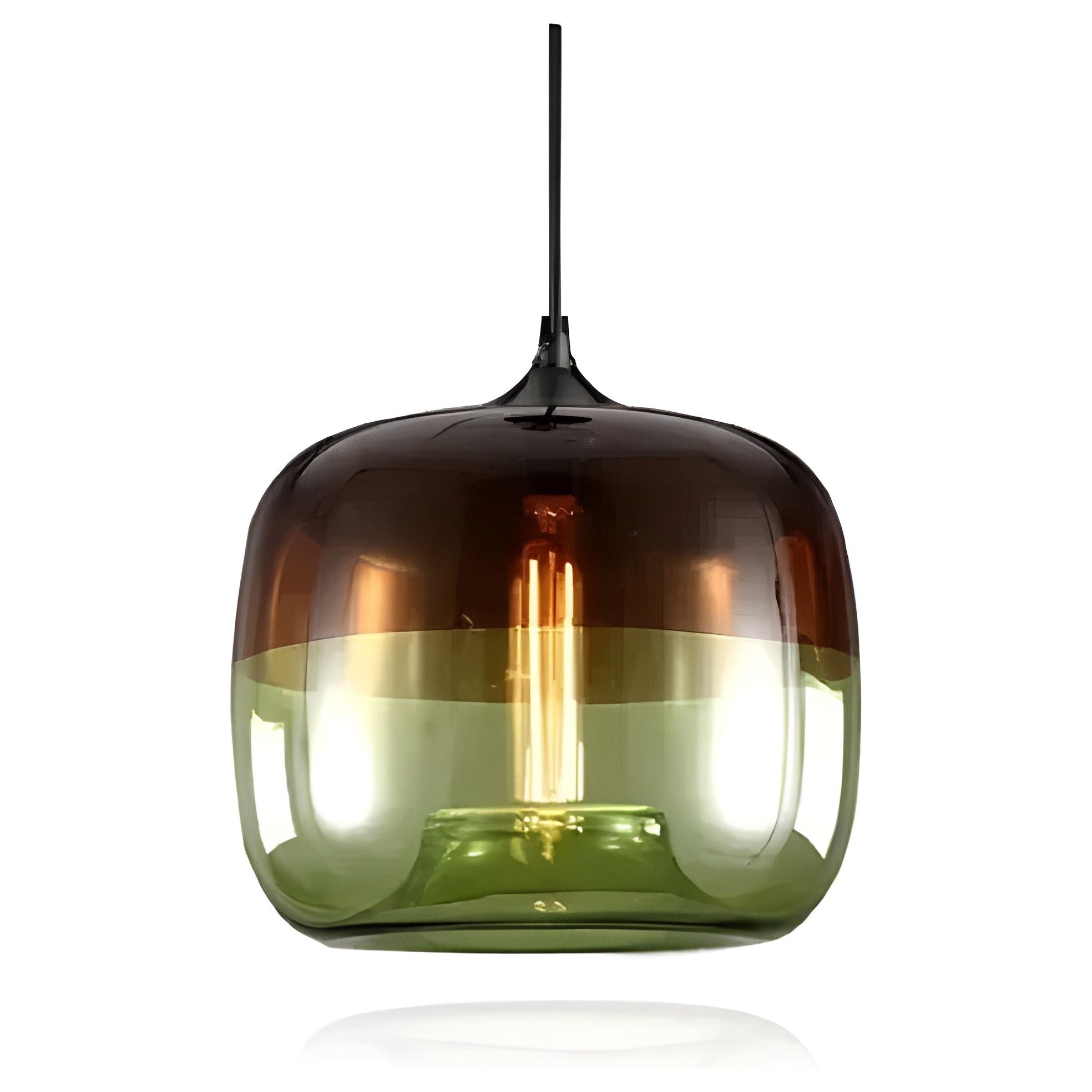 RetroCharm Suspension Nordic Colorée Rétro | Joyeuse Vert ou Bleu pour Salon