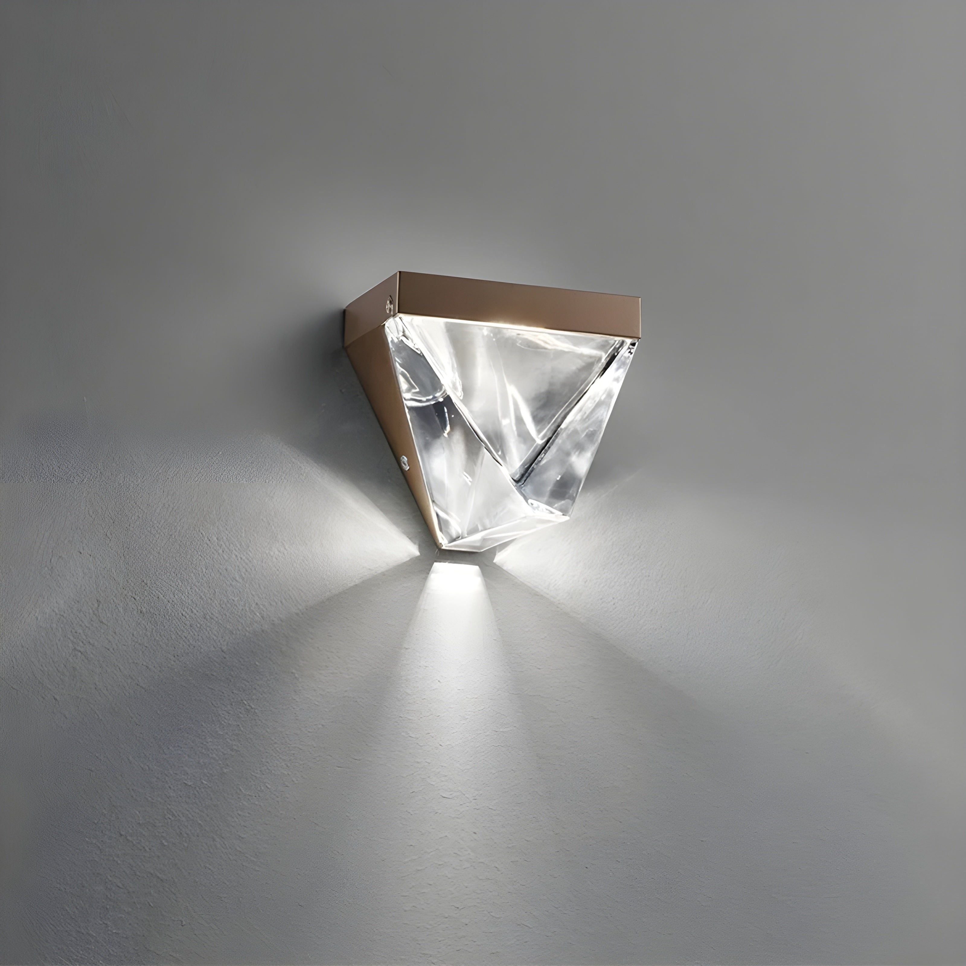 LumiCrystal Plafonnier Cristal Minimaliste | LED Couloir et Entrée Élégante