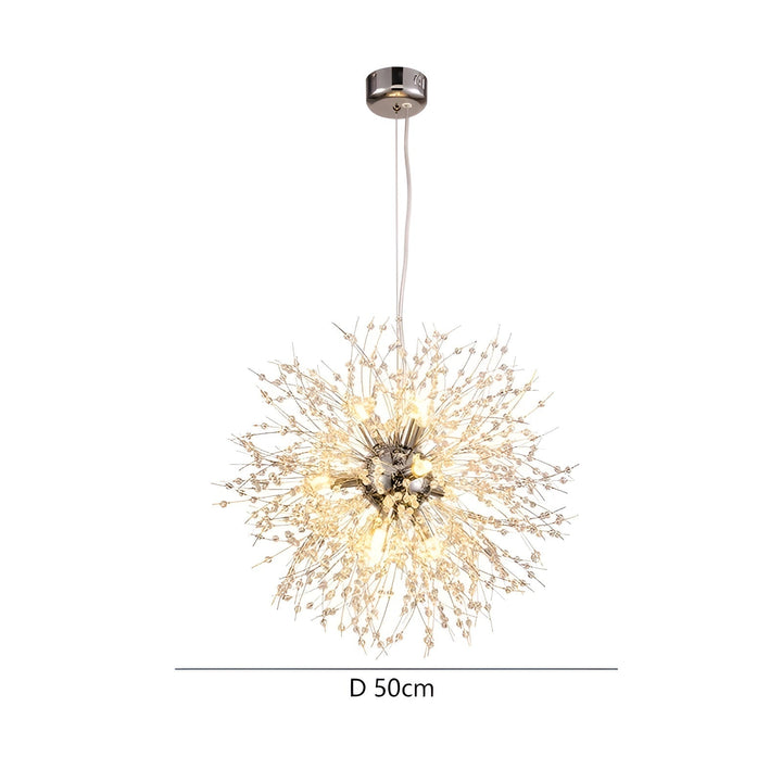 Lustre Cristal Pissenlit LED | Éclairage Spectaculaire Salon et Salle à Manger