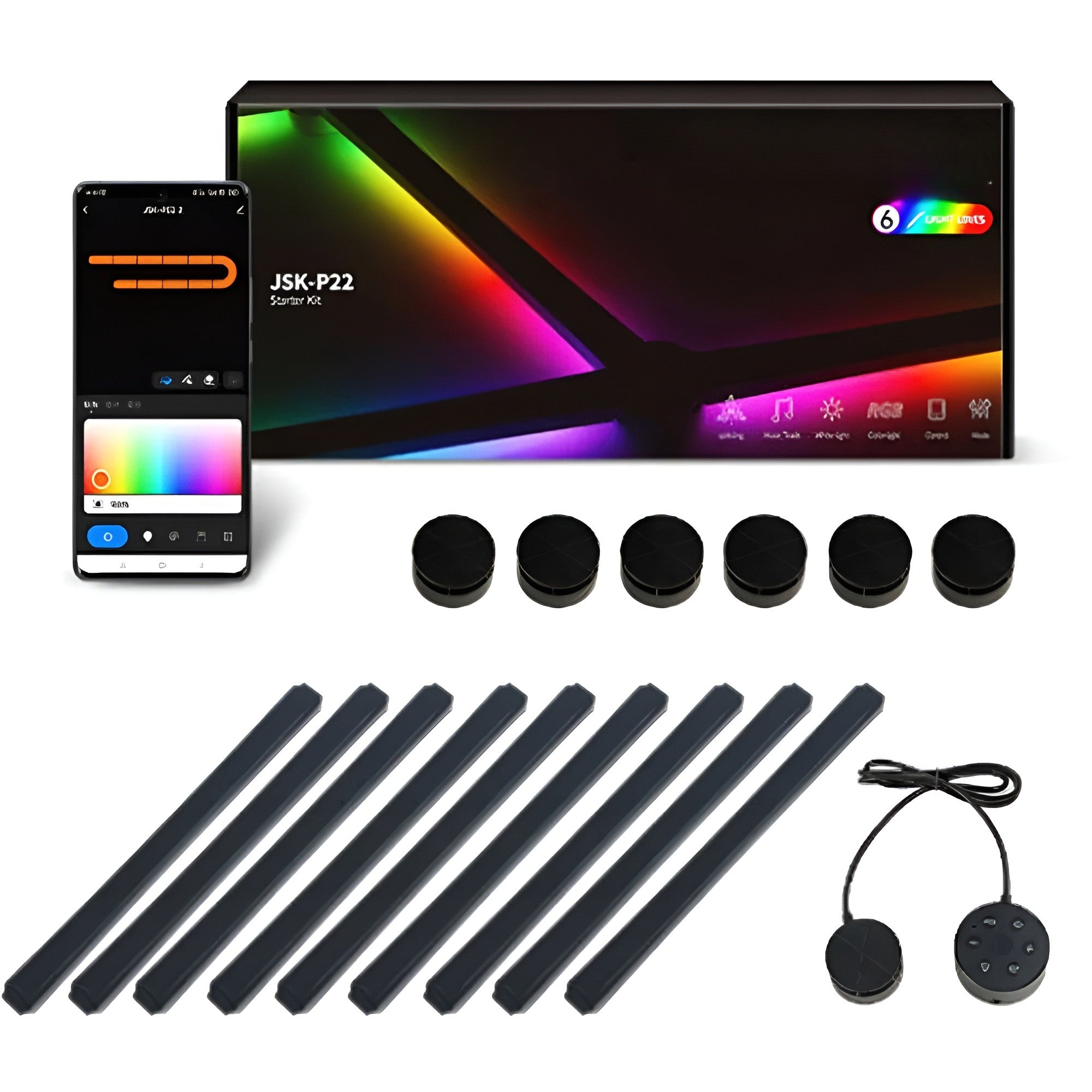 Applique RGB Intelligente Musique | Gaming TV et Chambre Changement Couleur