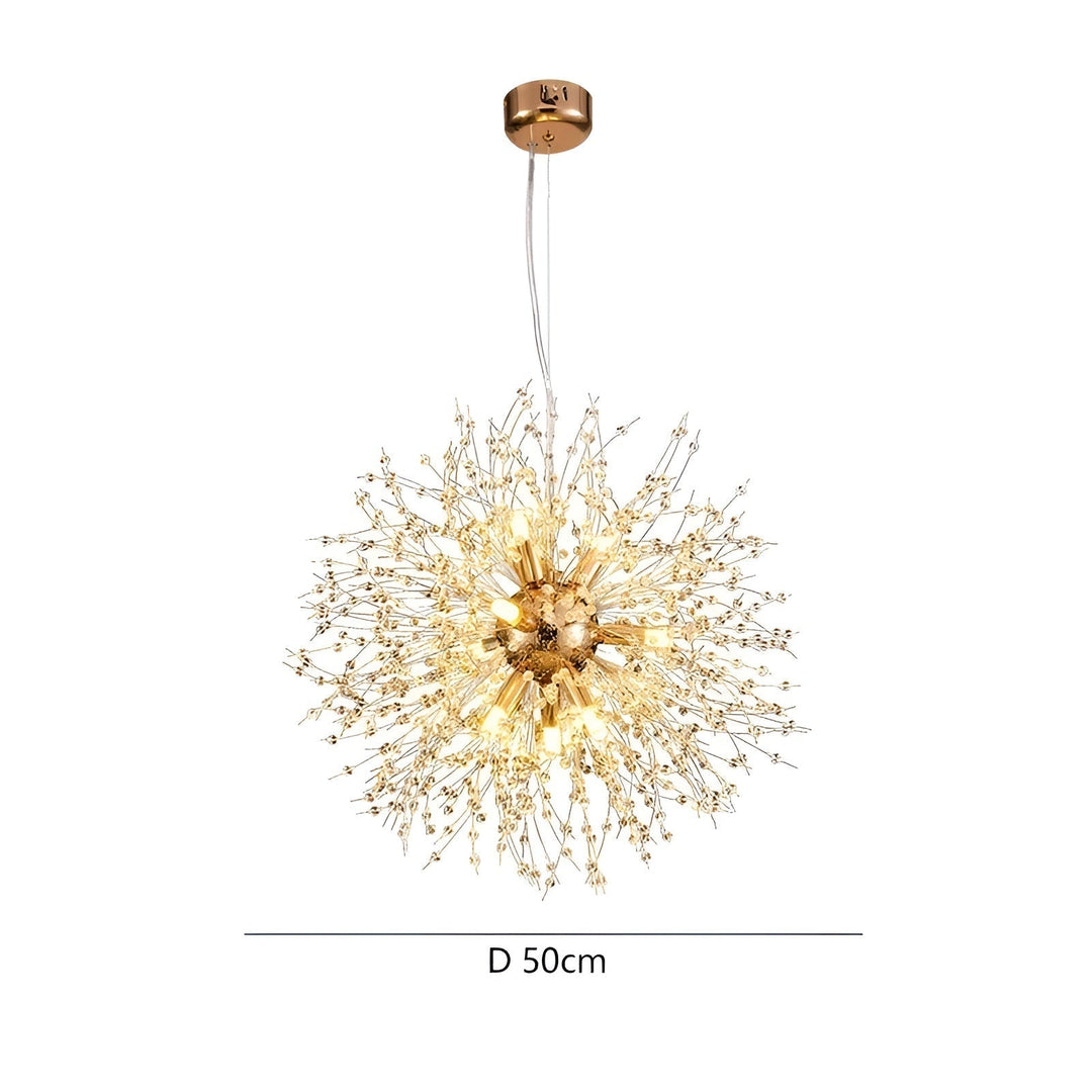 Lustre Cristal Pissenlit LED | Éclairage Spectaculaire Salon et Salle à Manger